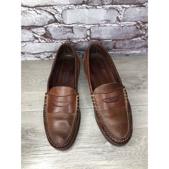 Cole Haan Dark Brown Leather Penny Loafers Casual Shoes Men’s Sz 10.5W US/44EU - Picture 4 of 16
